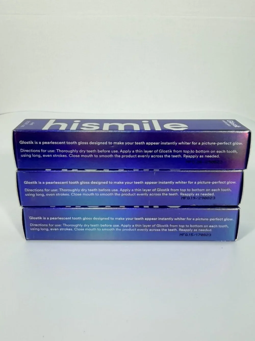 Hismile Glostik Tooth Gloss 3 Pack 4ml Full Size NEW Sealed TikTok Viral